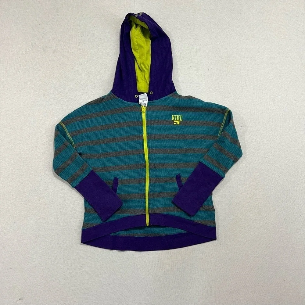 Nike Blue Gray Boy Hoodie Sweater Casual Size Medium